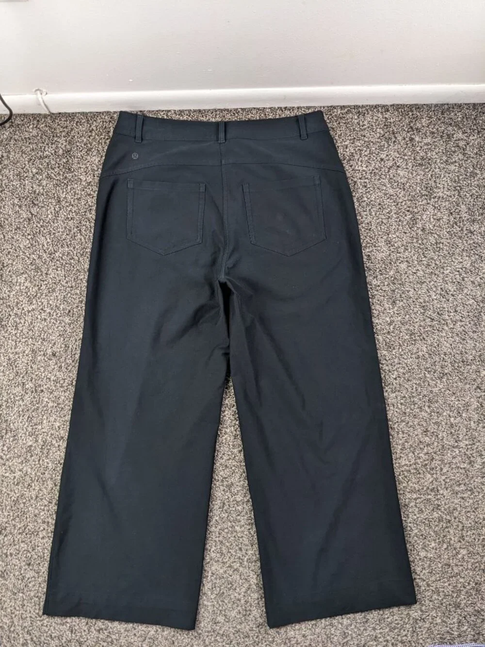 Lululemon Pants Womens 32 Black City Sleek 5 Pocket Wide Leg High Rise Utilitech